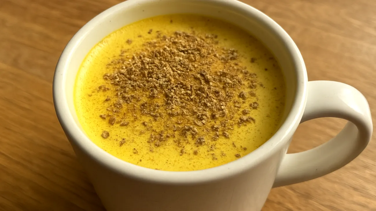 Goldene Milch mit Ashwagandha und Rosenwurz"