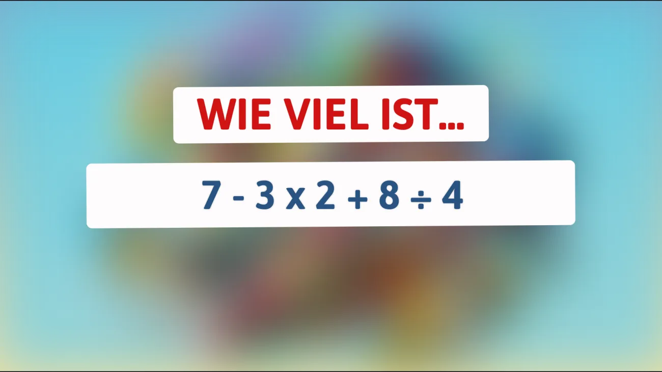 Nur die brillantesten Köpfe können dieses matematische Rätsel lösen – traust du dich, die richtige Antwort zu finden?"