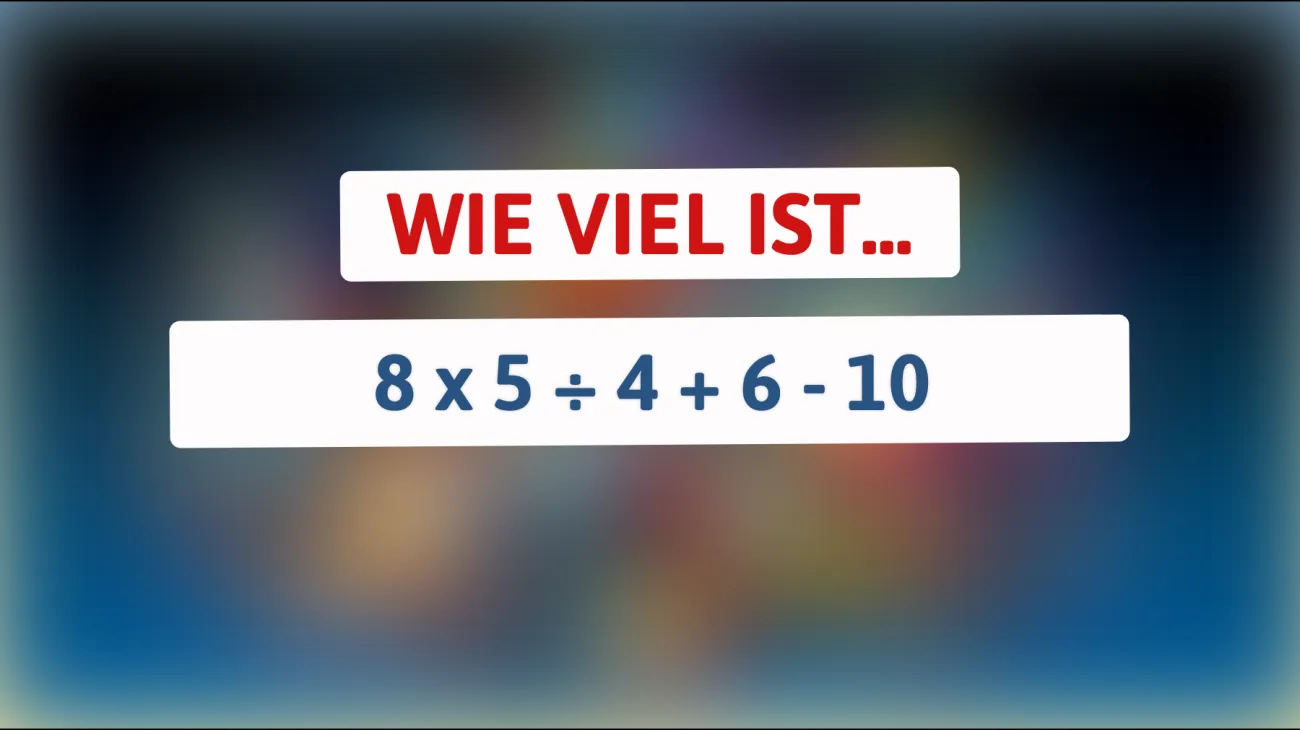 Nur die wirklich Cleveren können das knifflige Rätsel lösen! Schaffst du es?"